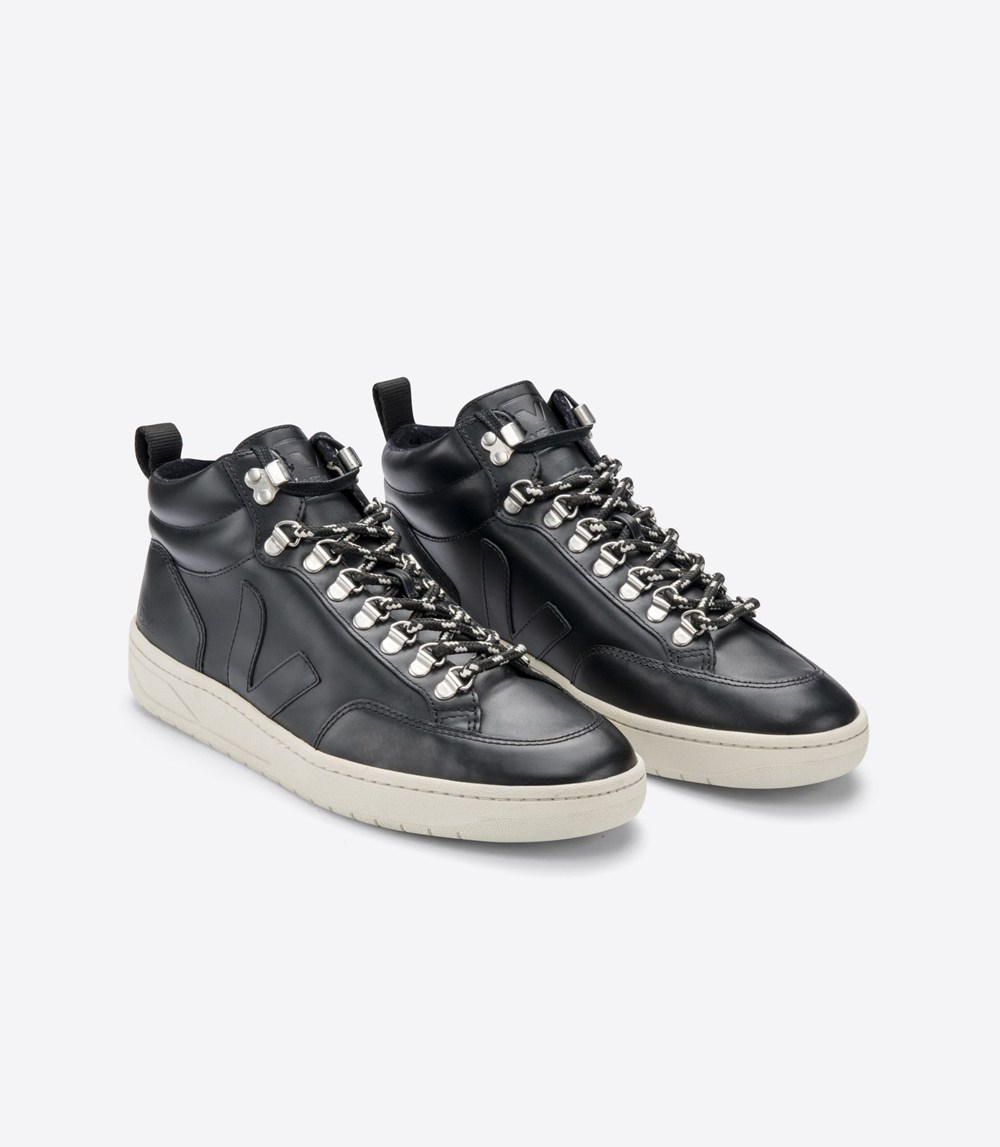 Veja Sneakers Mens - Roraima Leather - Black - 2648PGKBM